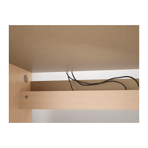MALM - 書桌/工作桌, 實木貼皮, 染白橡木 | IKEA 線上購物 - PE623630_S4