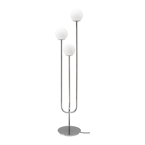 SIMRISHAMN - floor lamp, chrome-plated/opal white glass | IKEA Taiwan Online - PE763989_S4