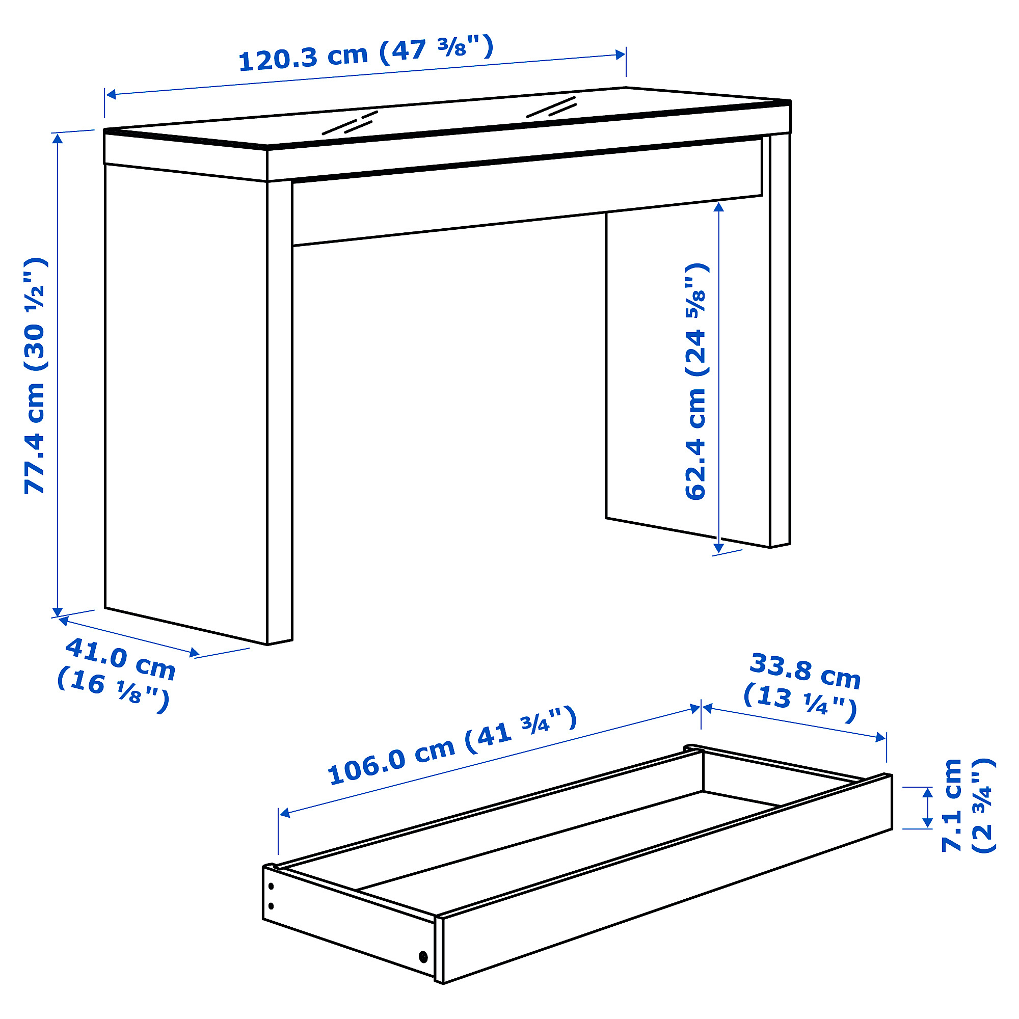 MALM dressing table