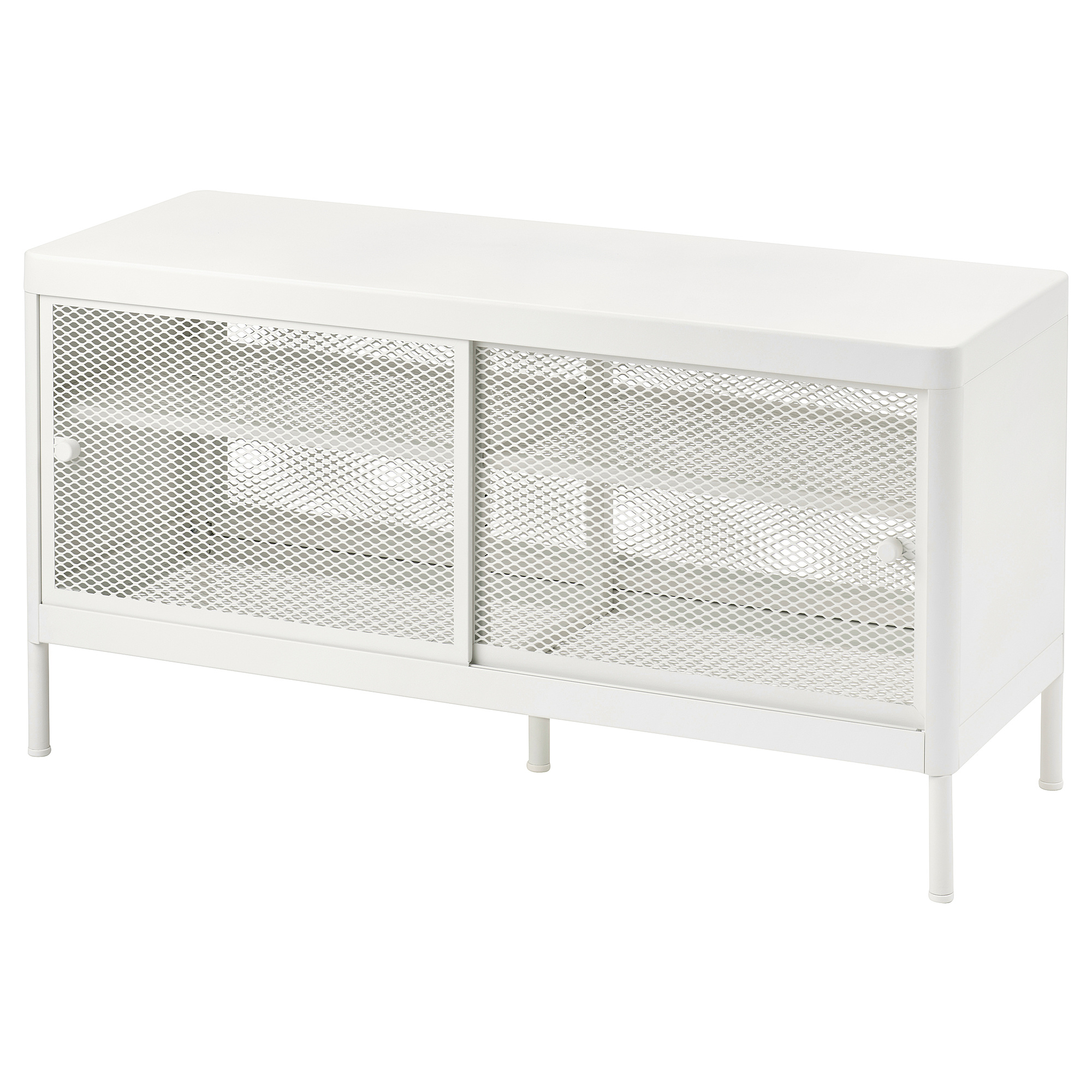 MACKAPÄR storage bench with sliding doors