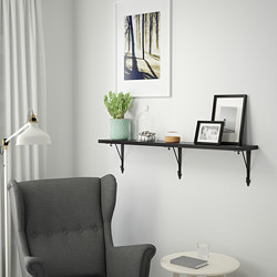 BERGSHULT/KROKSHULT - 層板, 白色/碳黑色 | IKEA 線上購物 - PE764145_S3