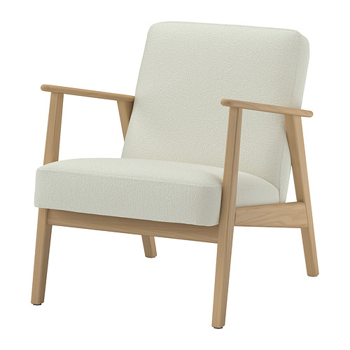EKENÄSET - armchair, oak effect/Axvall off-white | IKEA Taiwan Online - E1003899_S4