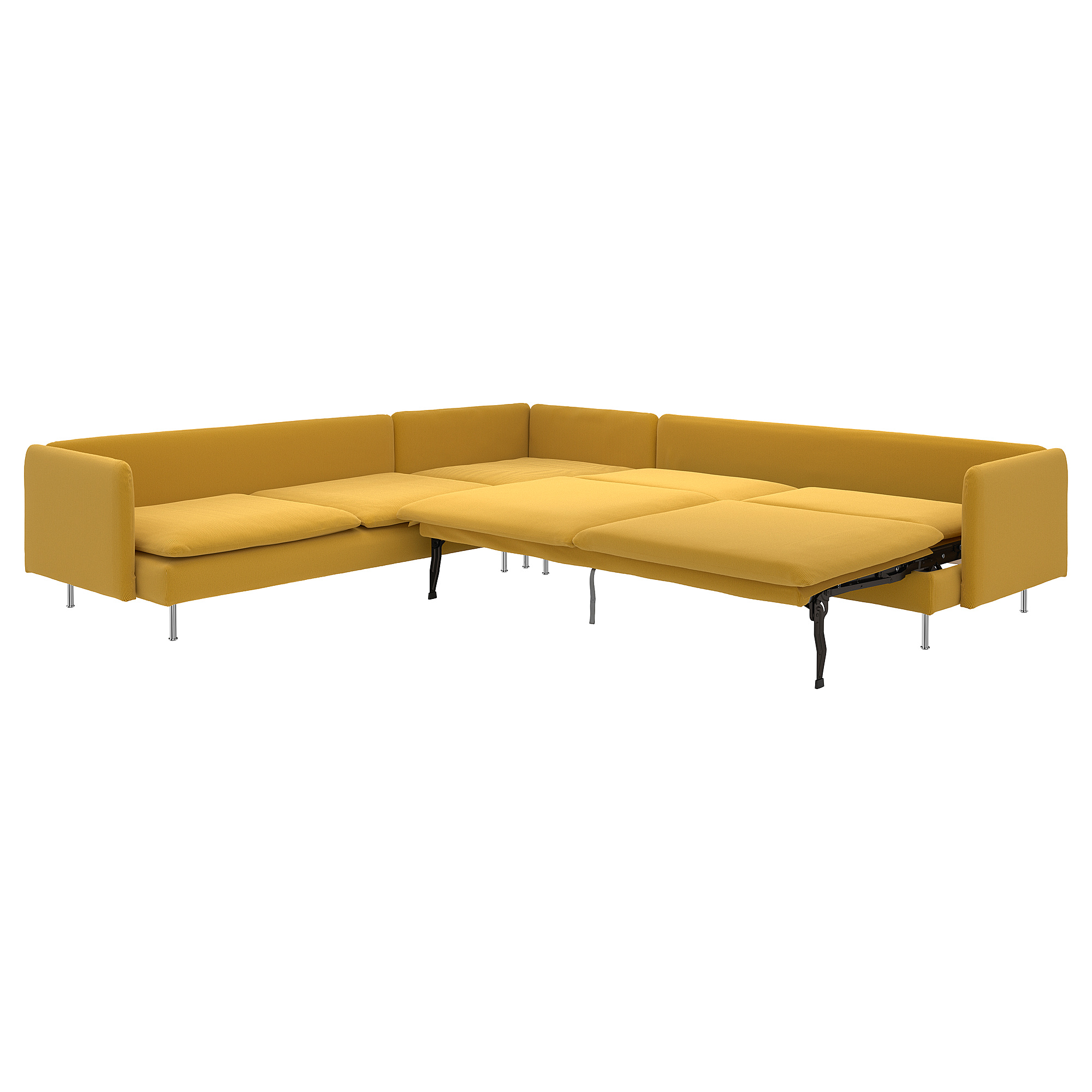 SÖDERHAMN corner sofa-bed, 6-seat
