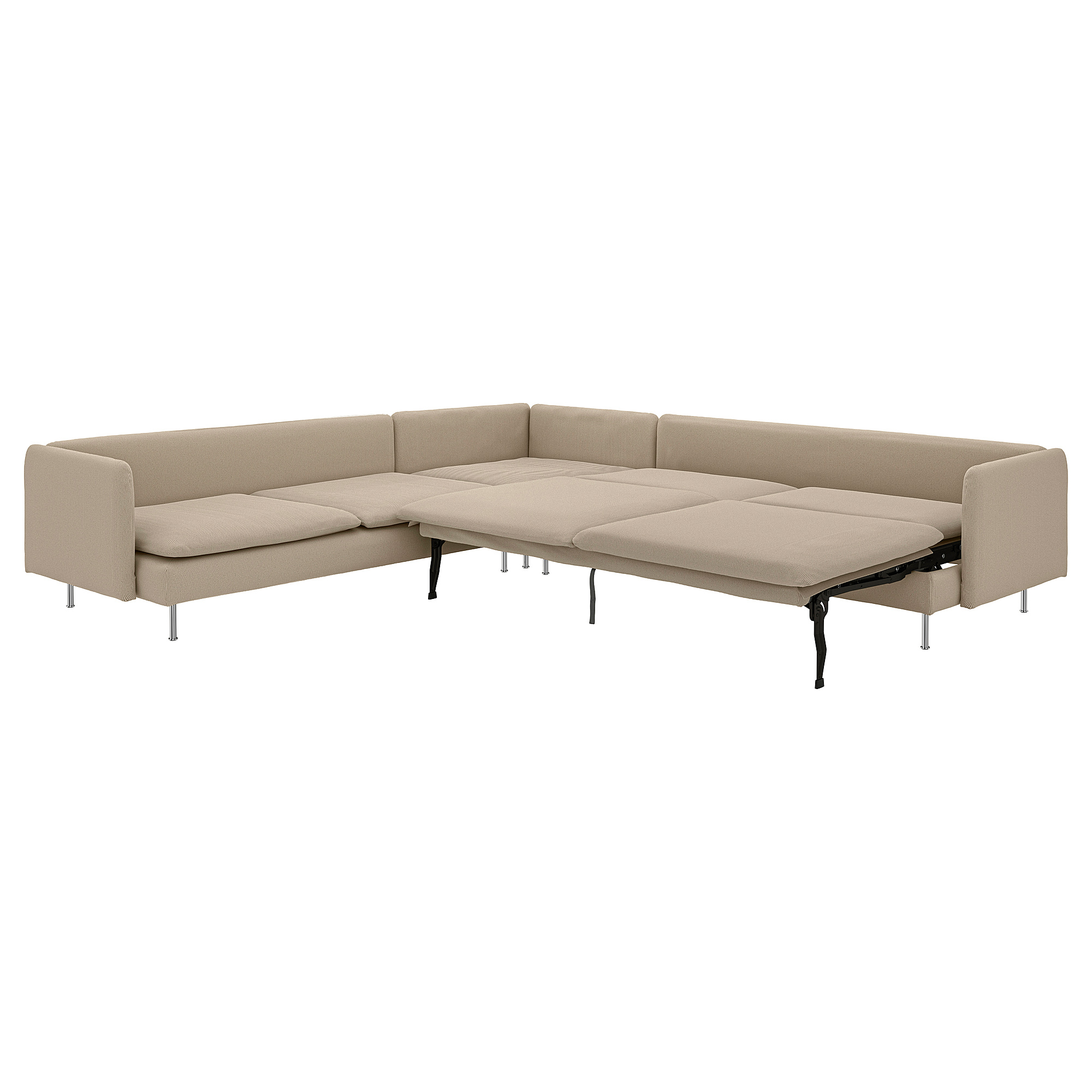 SÖDERHAMN corner sofa-bed, 6-seat