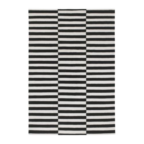 STOCKHOLM - rug, flatwoven, handmade/striped black/off-white | IKEA Taiwan Online - PE161531_S4