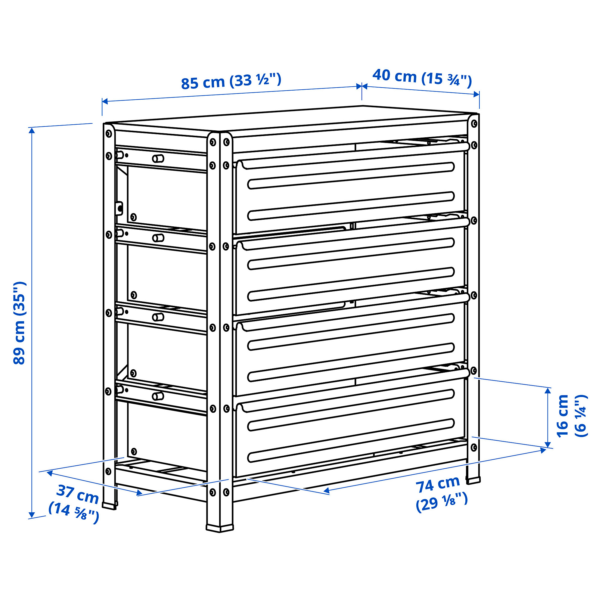 BROR work bench with drawers