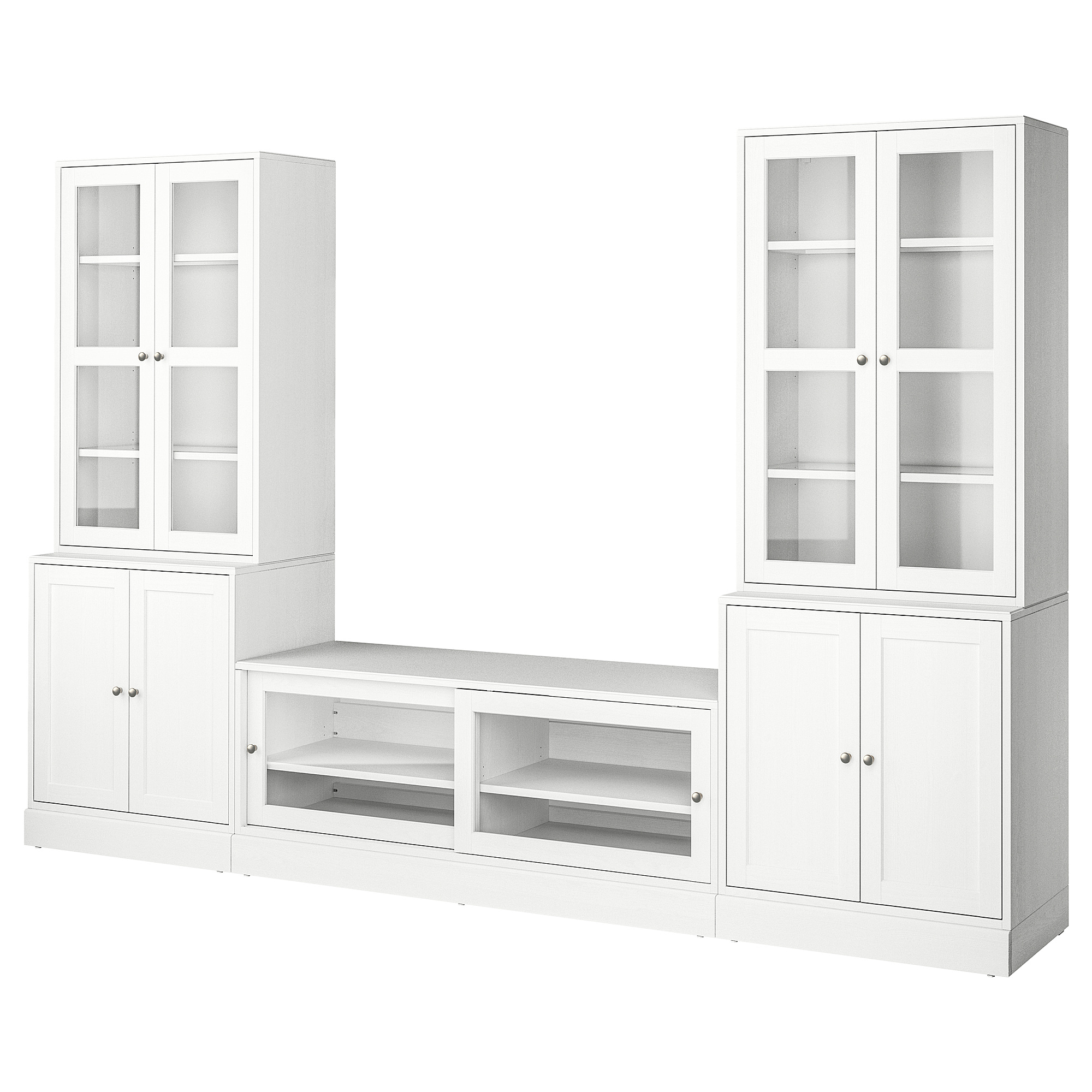 HAVSTA TV storage combination/glass doors
