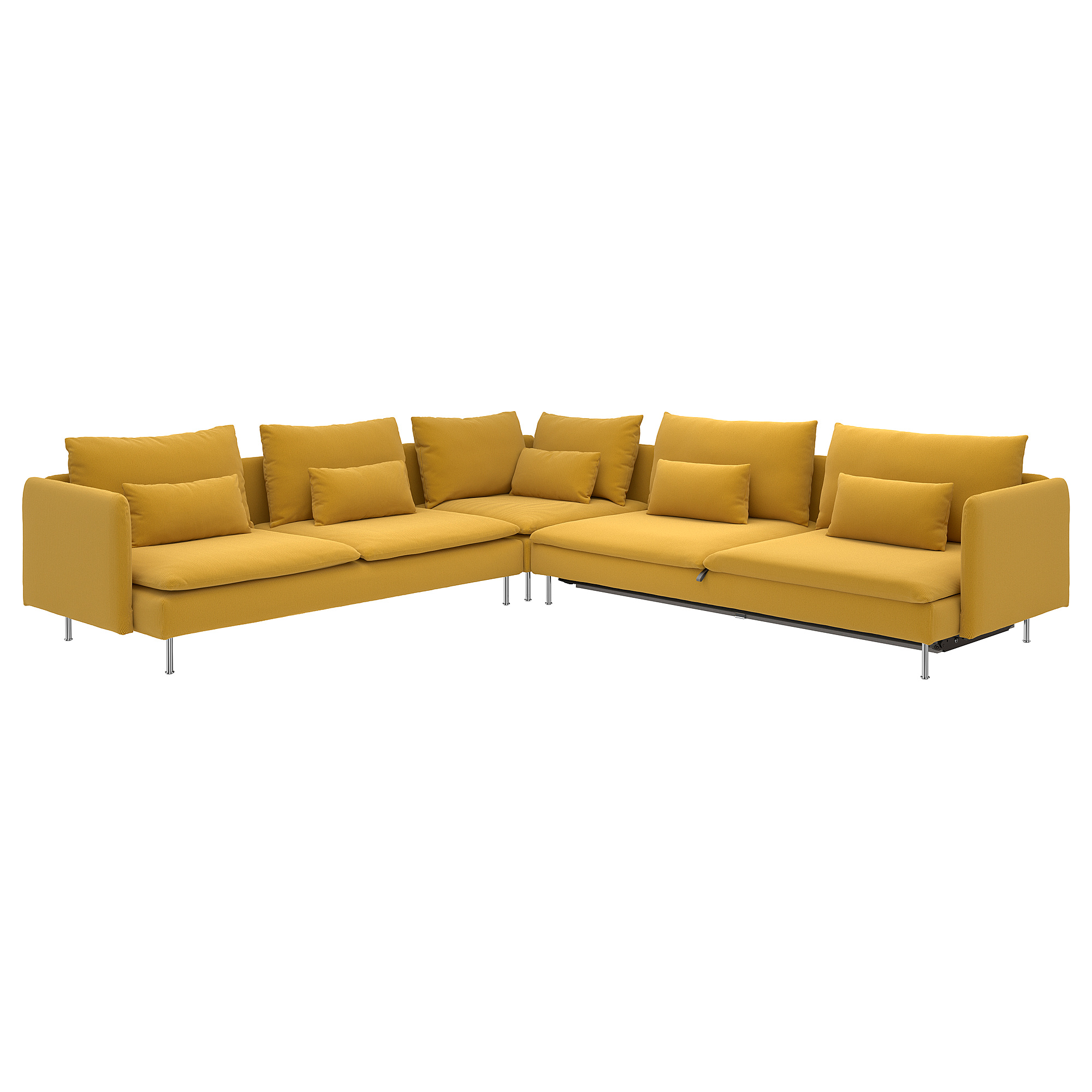 SÖDERHAMN corner sofa-bed, 6-seat
