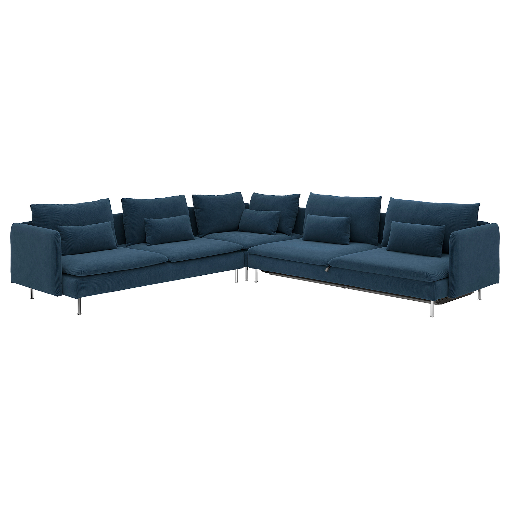 SÖDERHAMN corner sofa-bed, 6-seat