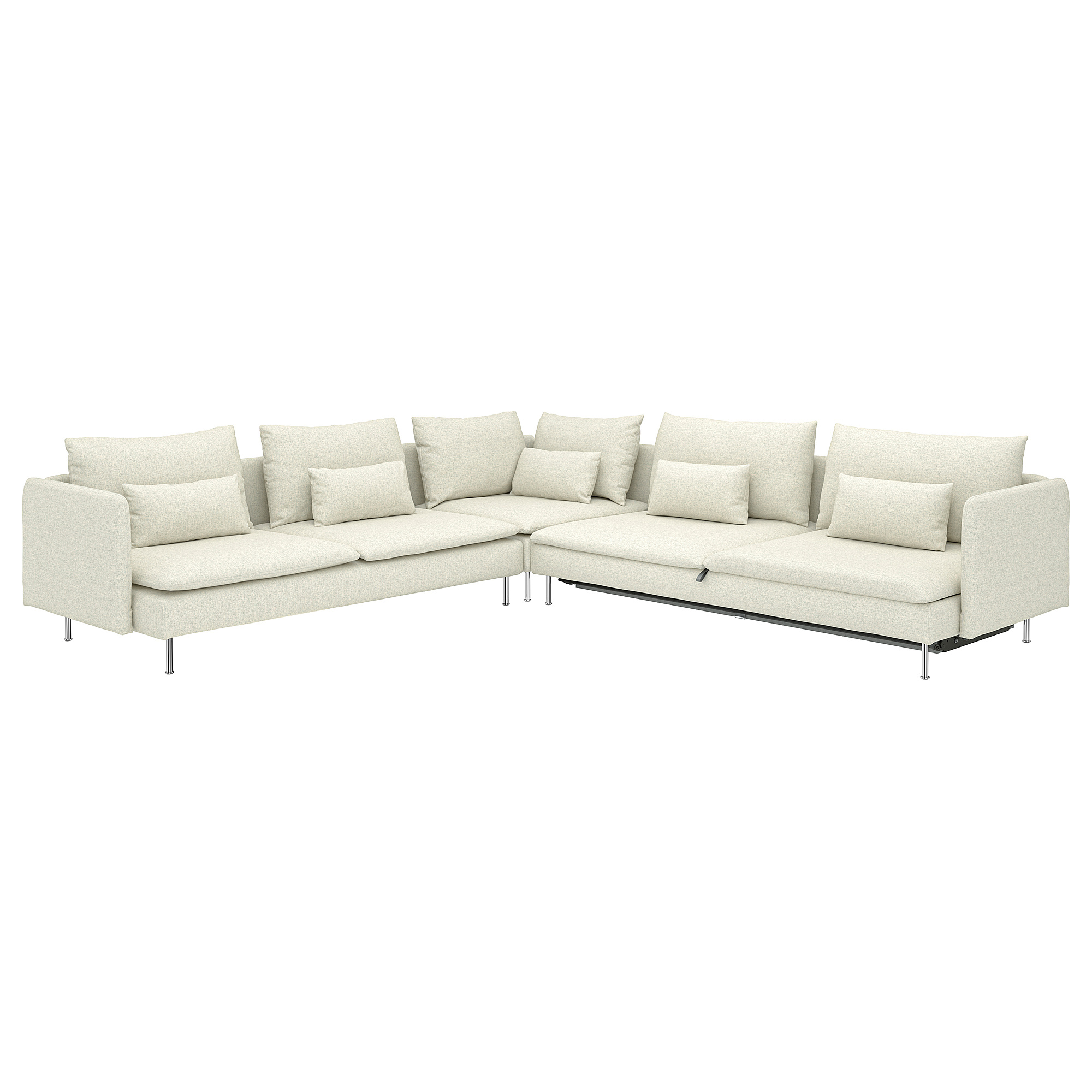 SÖDERHAMN corner sofa-bed, 6-seat