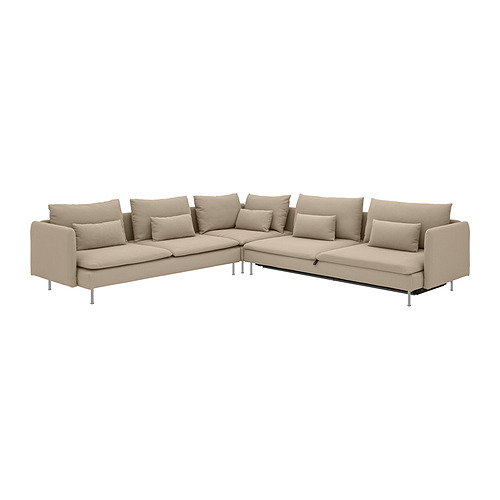 SÖDERHAMN corner sofa-bed, 6-seat