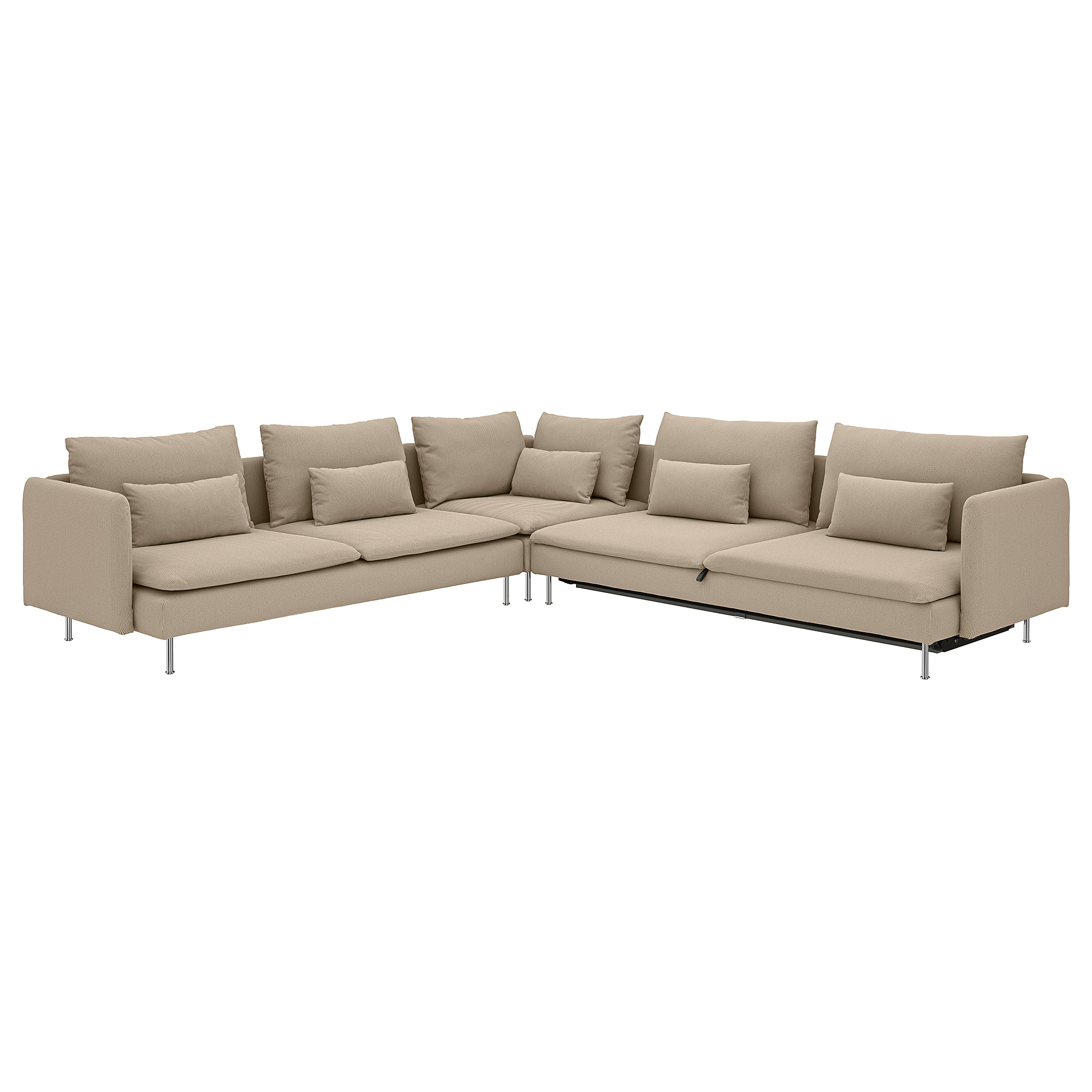 SÖDERHAMN corner sofa-bed, 6-seat
