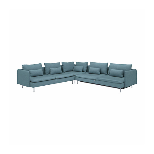 SÖDERHAMN corner sofa-bed, 6-seat