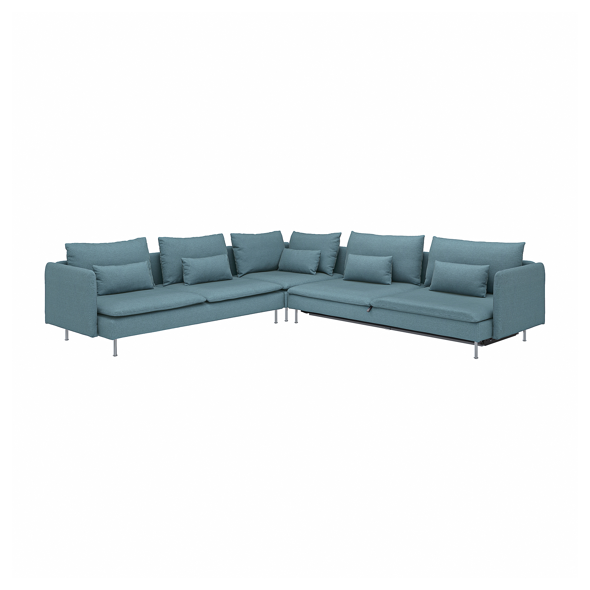 SÖDERHAMN corner sofa-bed, 6-seat