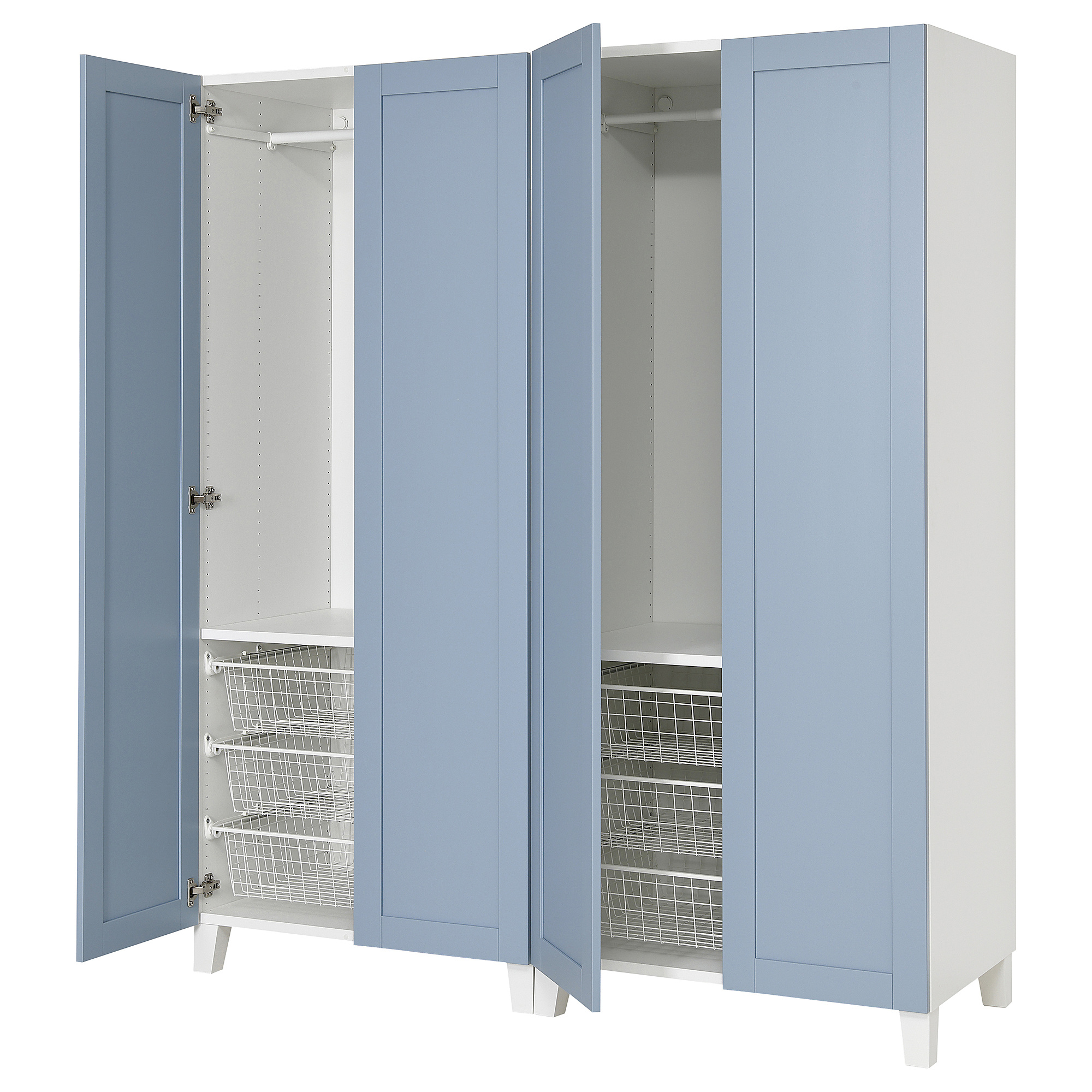 PLATSA wardrobe with 4 doors
