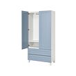PLATSA wardrobe with 2 doors+2 drawers