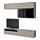 BESTÅ - TV storage combination/glass doors, black-brown/Selsviken high-gloss/beige clear glass | IKEA Taiwan Online - PE559609_S1