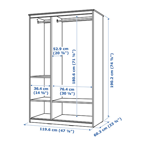 SONGESAND bedroom furniture, set of 5