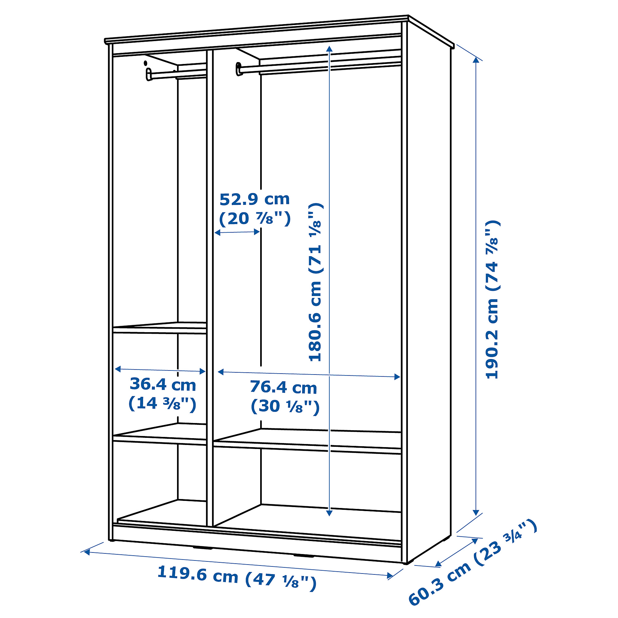 SONGESAND bedroom furniture, set of 5