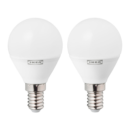 RYET - LED bulb E14 470 lumen, globe opal white | IKEA Taiwan Online - PE764205_S4