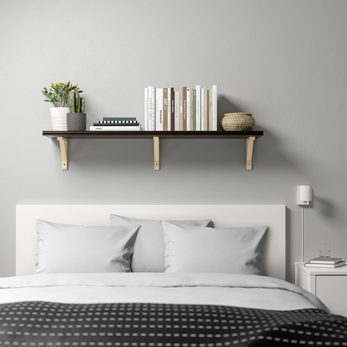 BERGSHULT/SANDSHULT - wall shelf, brown-black/aspen | IKEA Taiwan Online - PE764216_S4