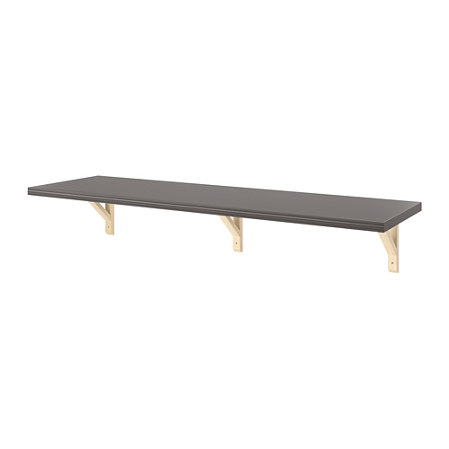 BERGSHULT/SANDSHULT - wall shelf, dark grey/aspen | IKEA Taiwan Online - PE764220_S4