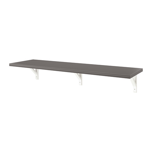 BERGSHULT/SANDSHULT - wall shelf, dark grey/white stained aspen | IKEA Taiwan Online - PE764217_S4