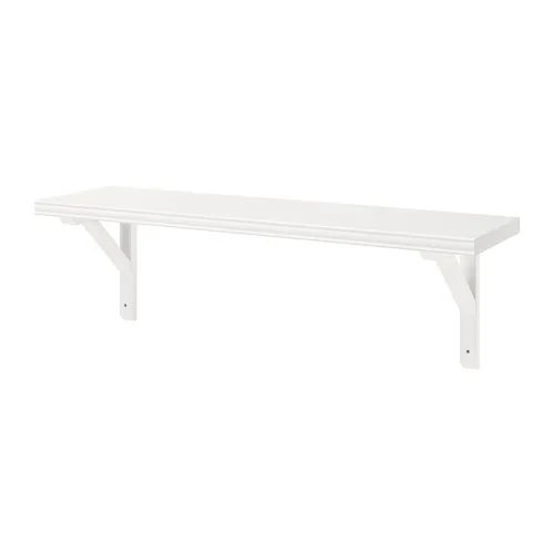 BERGSHULT/SANDSHULT - 層板, 白色/染白白楊木, 80x20 公分 | IKEA 線上購物 - PE764236_S4