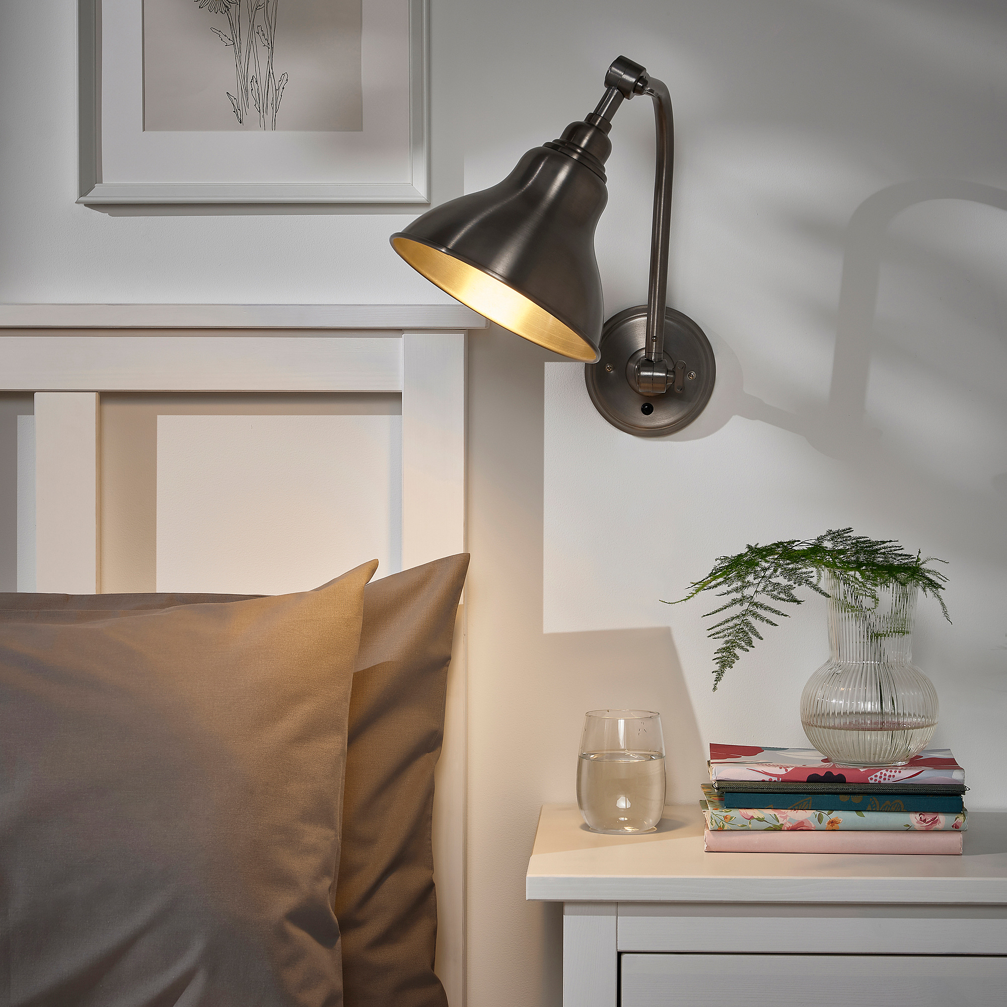 ANKARSPEL wall lamp, wired-in installation