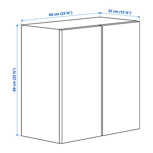 LASTARE wall mounted frame with doors
