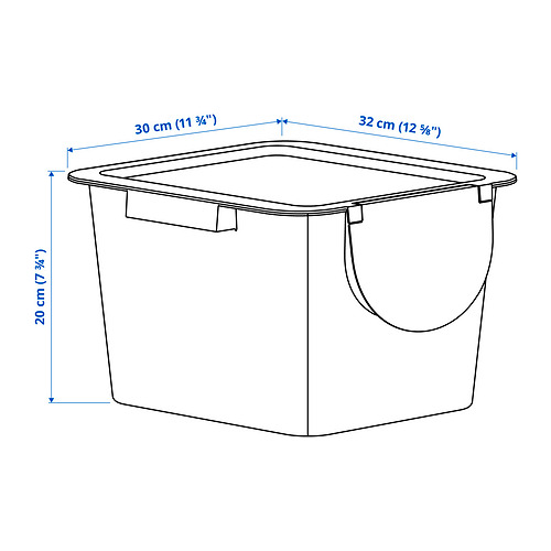 TRÖSKNING bin with lid