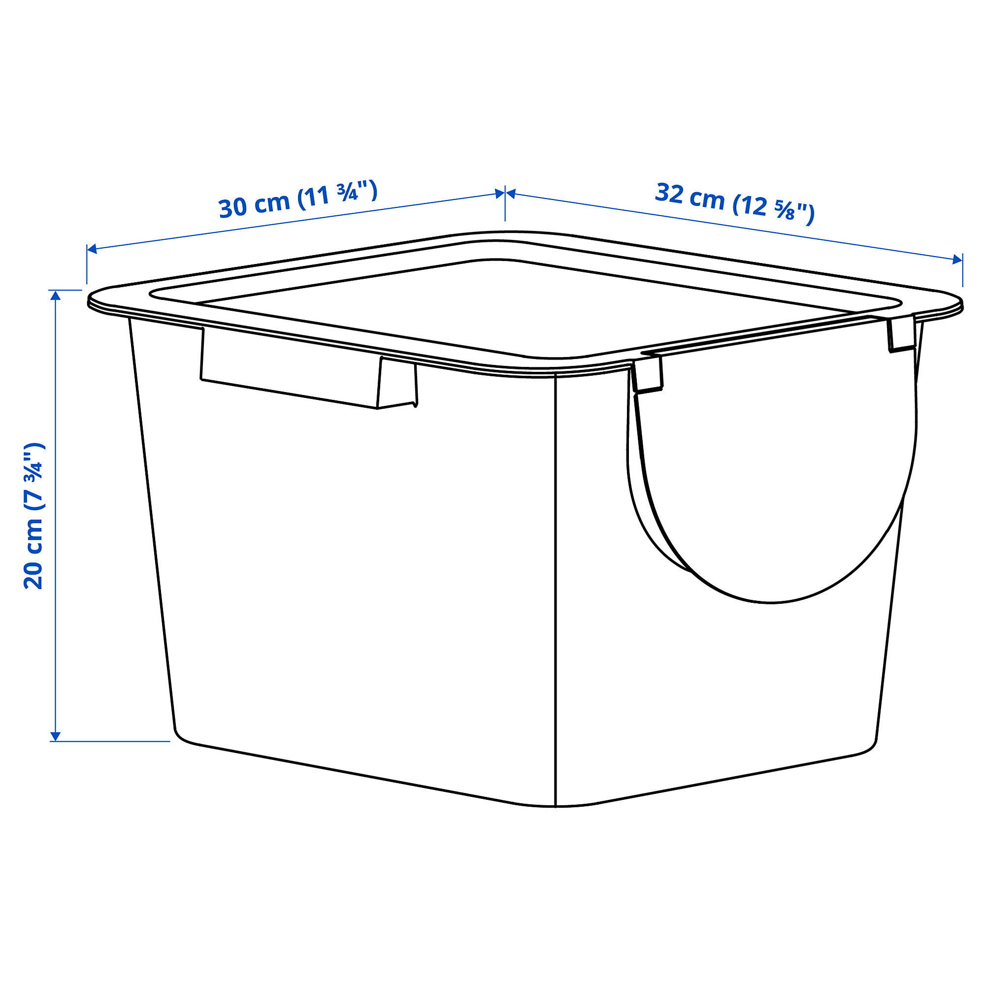 TRÖSKNING bin with lid