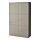 BESTÅ - storage combination with doors, black-brown/Selsviken high-gloss/beige | IKEA Taiwan Online - PE559569_S1