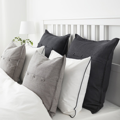 KRISTIANNE - cushion cover, white/dark grey striped | IKEA Taiwan Online - PE711929_S4