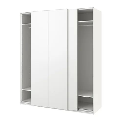 PAX/HASVIK - 衣櫃/衣櫥, 白色/白色, 200x66x236 公分 | IKEA 線上購物 - PE900084_S4