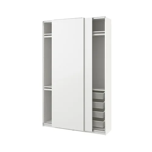 PAX/HASVIK - 衣櫃/衣櫥組合, 白色/白色, 150x43x236 公分 | IKEA 線上購物 - PE900093_S4