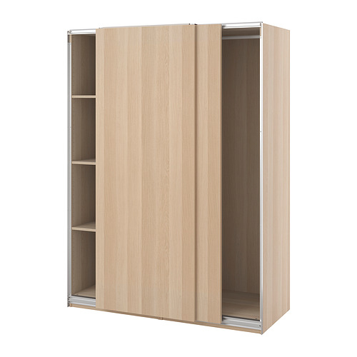 PAX/HASVIK - 衣櫃/衣櫥, 染白橡木紋/染白橡木紋, 150x66x201 公分 | IKEA 線上購物 - PE900098_S4