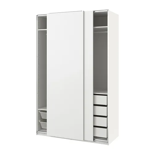 PAX/HASVIK - 衣櫃/衣櫥組合, 白色/白色, 150x66x236 公分 | IKEA 線上購物 - PE900106_S4