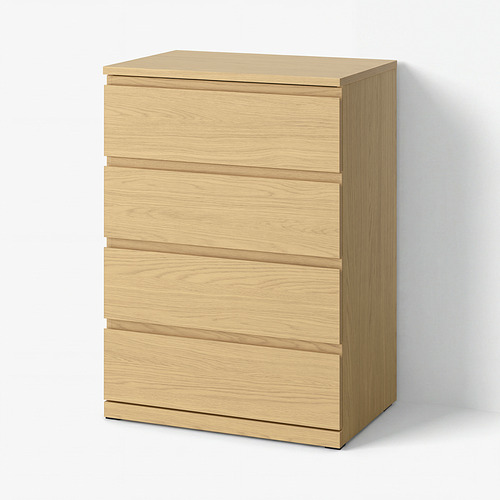 STORKLINTA - chest of 4 drawers, oak effect, 70x50x98 cm | IKEA Taiwan Online - E1038812_S4