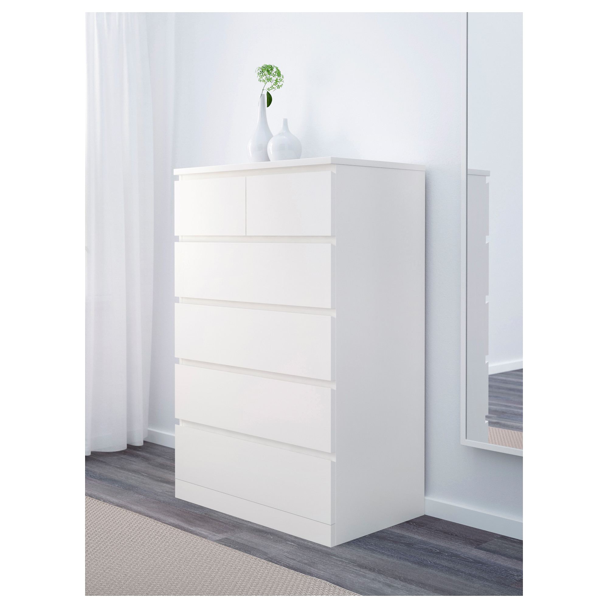 MALM chest of 6 drawers, white IKEA Taiwan Online