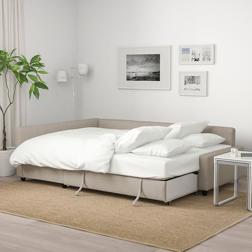 FRIHETEN - 轉角沙發床附收納空間, Hyllie 米色 | IKEA 線上購物 - PE723176_S4