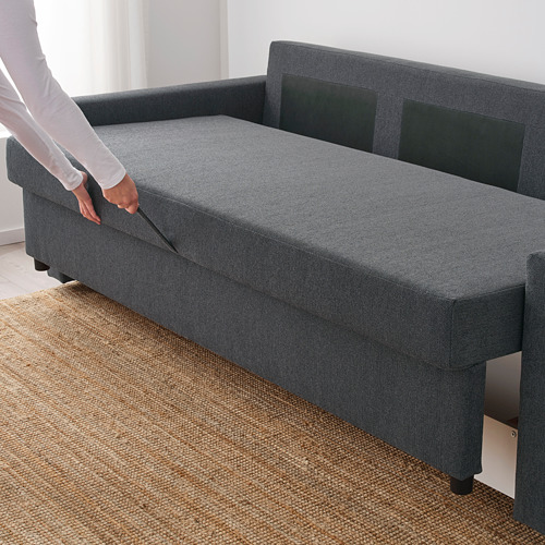 FRIHETEN - 3-seat sofa-bed, Hyllie dark grey | IKEA Taiwan Online - PE723187_S4