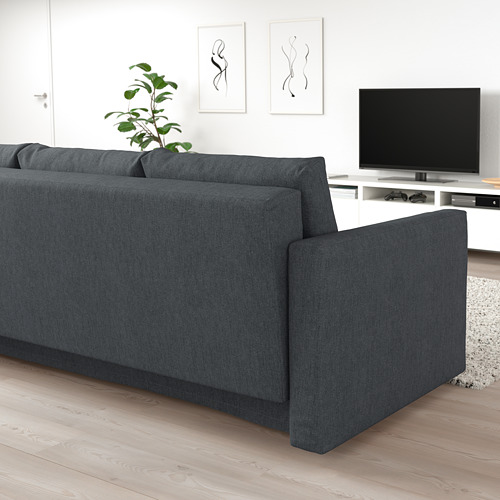 FRIHETEN - 3-seat sofa-bed, Hyllie dark grey | IKEA Taiwan Online - PE723189_S4