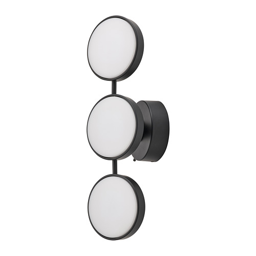 KABOMBA - LED wall lamp, dimmable matt/black, 47x14 cm | IKEA Taiwan Online - PE818810_S4