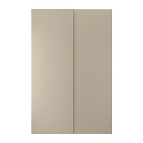 HASVIK - 滑門組, 灰米色, 150x236 公分 | IKEA 線上購物 - PE900138_S4