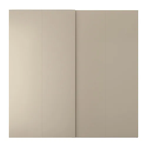 HASVIK - 滑門組, 灰米色, 200x201 公分 | IKEA 線上購物 - PE900139_S4