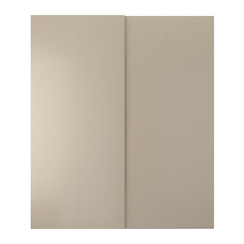 HASVIK - 滑門組, 灰米色, 200x236 公分 | IKEA 線上購物 - PE900140_S4