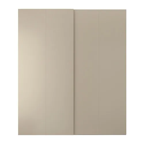 HASVIK - 滑門組, 灰米色, 200x236 公分 | IKEA 線上購物 - PE900140_S4