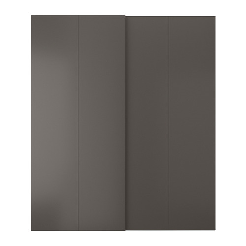 HASVIK - 滑門組, 深灰色, 200x236 公分 | IKEA 線上購物 - PE900144_S4