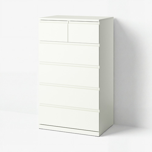 STORKLINTA - chest of 6 drawers, white, 70x50x120 cm | IKEA Taiwan Online - E1038855_S4
